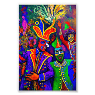 Fett Dienstag (Mardi Gras) in New Orleans Fotodruck