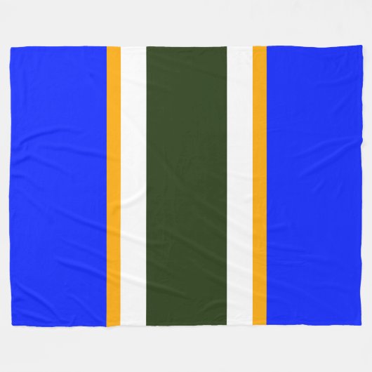 Fett dunkelgrüne blaue, gelbe Streifen Fleecedecke (Vorderseite (Horizontal))