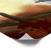 Fett-Eichhörnchen drucken Poster (Ecke)