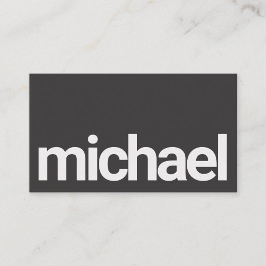 Fett einfacher schwarzer und weißer Scannercode Visitenkarte (Vorderseite)