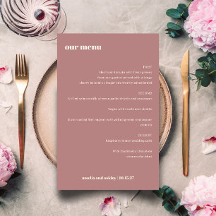 Fett einfaches Dusty-Rose Einfaches benutzerdefini