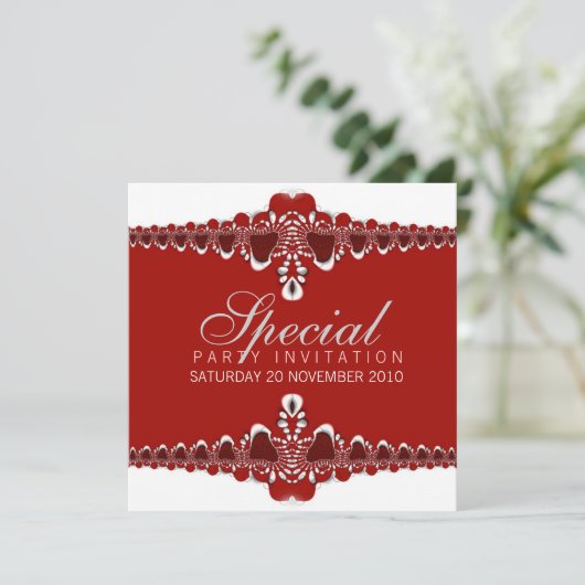 Fett & Elegant Special Einladung (Stehend Vorderseite)