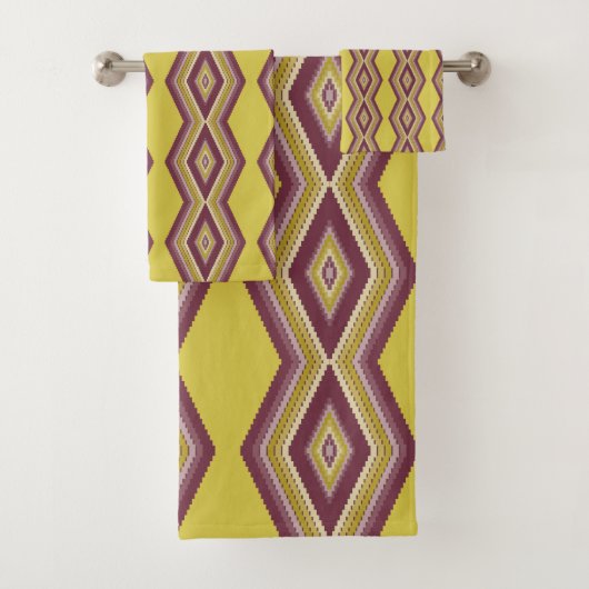 Fett-Entwurfsmuster Badhandtuch Set (Insitu)