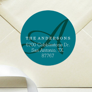 Fett-Etikett für die grüne Anschrift des Pin-Monog Runder Aufkleber