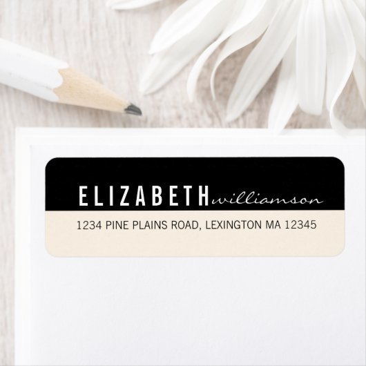 Fett-Etikett für moderne grafische Blockadressen (Insitu)