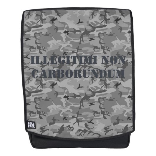 Fett-Face-Backpack illegitimi Non-Carborundum-Camo Rucksack (Vorderseite)