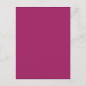 Fett Farbe Block Wedite - Magenta Ankündigungspostkarte (Vorderseite)