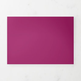 Fett Farbe Block Wedite - Magenta Dreifach Gefaltete Karte
