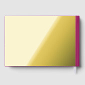 Fett Farbe Block Wedite - Magenta Gästebuch (Rückseite)