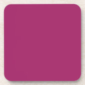 Fett Farbe Block Wedite - Magenta Getränkeuntersetzer (Vorderseite)