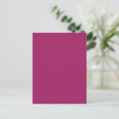 Fett Farbe Block Wedite - Magenta Postkarte (Stehend Vorderseite)