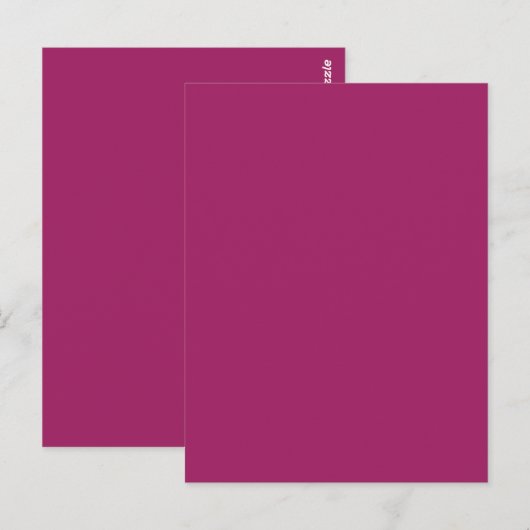 Fett Farbe Block Wedite - Magenta Postkarte (Vorne/Hinten)