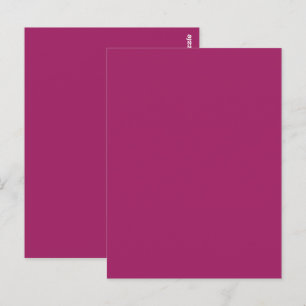 Fett Farbe Block Wedite - Magenta Postkarte