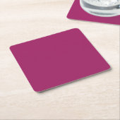 Fett Farbe Block Wedite - Magenta Rechteckiger Pappuntersetzer (angewinkelt)
