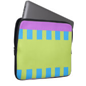 Fett Farbe Blöcke Grün Blau Rosa 7 Laptopschutzhülle (Vorne Rechts)