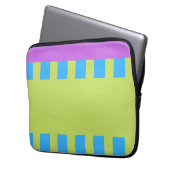 Fett Farbe Blöcke Grün Blau Rosa 7 Laptopschutzhülle (Vorderseite Links)