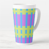 Fett Farbe Blöcke Grün Blau Rosa 7 Milchtasse (Rechte Ecke)
