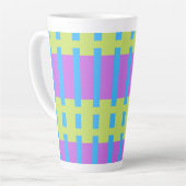 Fett Farbe Blöcke Grün Blau Rosa 7 Milchtasse (Linke Ecke)