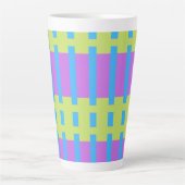 Fett Farbe Blöcke Grün Blau Rosa 7 Milchtasse (Vorderseite)