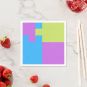 Fett Farbe Blöcke Grün Blau Rosa 7 Serviette (Beispiel)