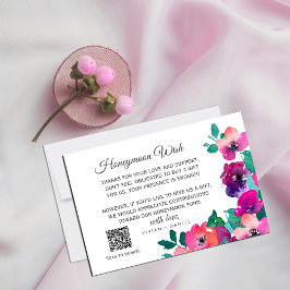 Fett farbenfrohe Florals, die Eintrittskarte wünsc RSVP Karte