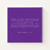 Fett farbenfrohe Florals Sermon Notes Add Year & N Notizblock (Rückseite)