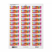 Fett farbenfrohe Funky Spirografs und Streifen (Vorne)