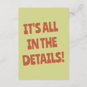 Fett farbenfrohe Retro Funky Einzigartige Hochzeit Begleitkarte (Rückseite)