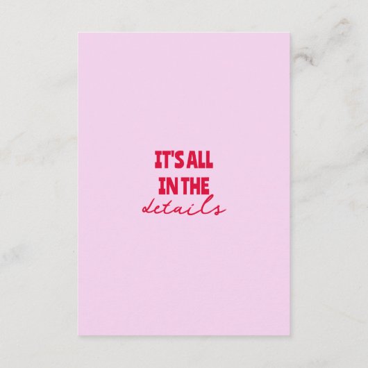 Fett farbenfrohe Retro Funky Modern Wedding Detail Begleitkarte (Rückseite)