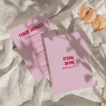 Fett farbenfrohe Retro Funky Modern Wedding Detail