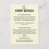 Fett farbenfrohe Retro Moderne blumenreiche Hochze Begleitkarte (Vorderseite)