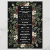 Fett-farbige Foto-Hochzeit Menükarte (Vorderseite)