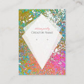 Fett farbige Spritzer-Schmuckkarte Visitenkarte (Vorderseite)