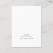 Fett farbige Spritzer-Schmuckkarte Visitenkarte (Rückseite)