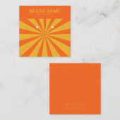 Fett farbige Star Modern Ohrringe Display Card Quadratische Visitenkarte (Vorne/Hinten)