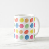 Fett farbige Wasserfarbe Dotty Blobs Kaffeetasse (VorderseiteRechts)