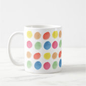 Fett farbige Wasserfarbe Dotty Blobs Kaffeetasse (Links)