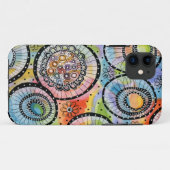 Fett farbiger Circle Doodle iPhone 11 Fall Case-Mate iPhone Hülle (Rückseite (Horizontal))