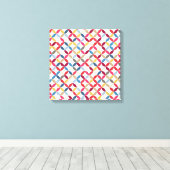 Fett farbiger, kreisförmiger Leinwand (Insitu (Holzboden))