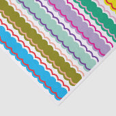 Fett farbiger Regenbogen Einfache Scallop Streifen Seidenpapier (Ausschnitt)