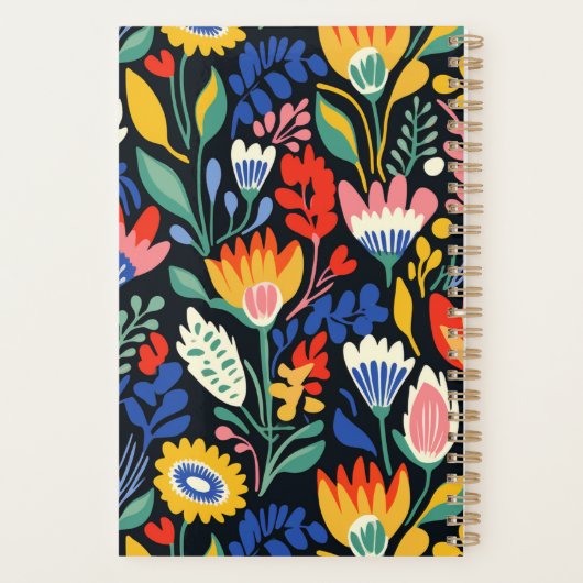 Fett farbiges Muster, Personalisiert 2025 Planer (Rückseite)