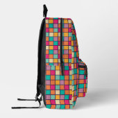Fett farbiges Patchwork Bedruckter Rucksack (Links)