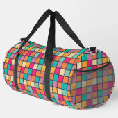 Fett farbiges Patchwork Duffle Bag (Rechte Ecke)