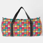 Fett farbiges Patchwork Duffle Bag (Rückseite)