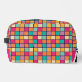 Fett farbiges Patchwork Waschbeutel (Vorderseite)