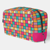 Fett farbiges Patchwork Waschbeutel (Rechte Ecke)