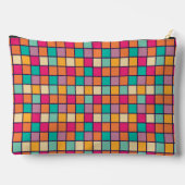 Fett farbiges Patchwork Zubehörtasche (Rückseite)