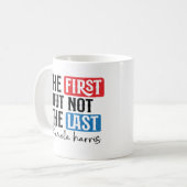 Fett First and Last Typografy Design - Personaliz Kaffeetasse (Vorderseite Links)