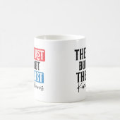 Fett First and Last Typografy Design - Personaliz Kaffeetasse (Mittel)