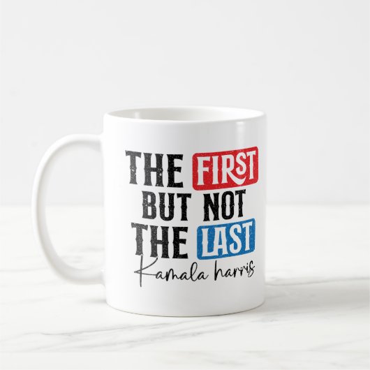 Fett First and Last Typografy Design - Personaliz Kaffeetasse (Links)